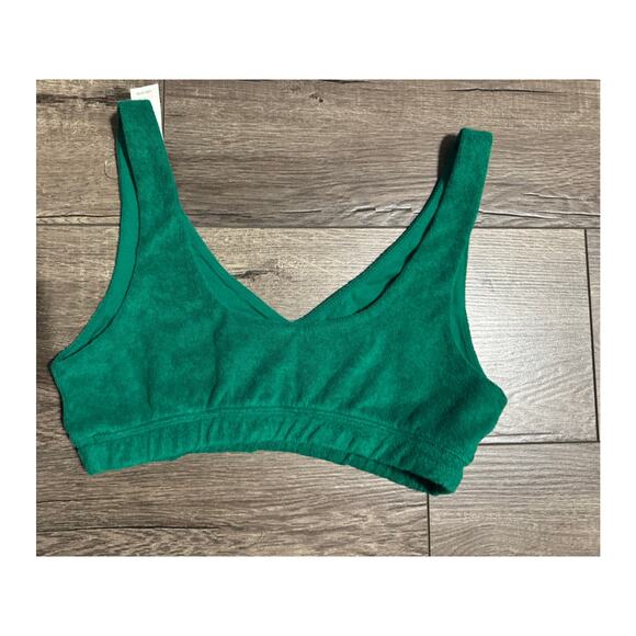 Aerie Offline Green Recharge Least Support Wireless Bra Size Medium NWT - Picture 2 of 3